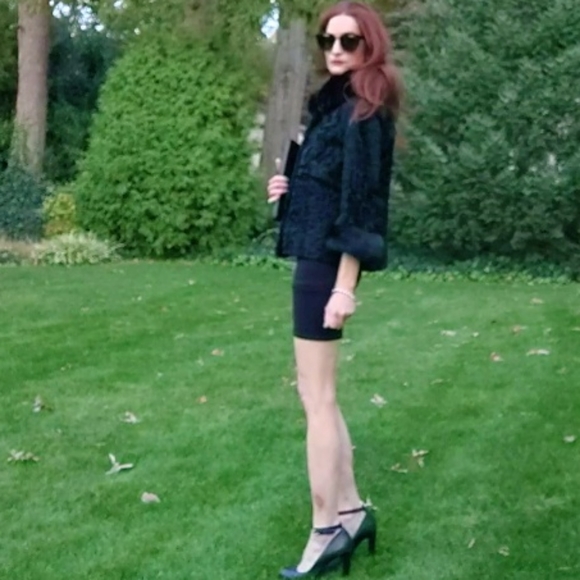 Vintage Heiress Persian Curly Lamb & Mink Fur Jacket - Picture 4 of 14